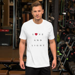 Load image into Gallery viewer, Love and Light Short-Sleeve Unisex T-Shirt
